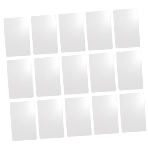 Gogogmee 50 Stück PVC Blanko Etiketten Beidseitig Bedruckbar Diy und Namensschilder für Bastelprojekte Kleidungsetiketten Id Karten und von Gogogmee