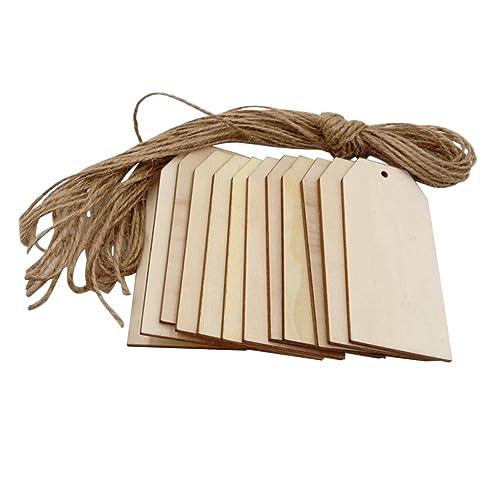 Gogogmee 50 Stück Quadratische Holzetiketten mit Leinenschnur Naturbelassene DIY Holzanhänger für Geschenke Partydekoration Laden und Kaffehausdeko Beidseitig Geschliffen zum Bemalen und Gogogmee 50 Stück Quadratische Holzetiketten mit Leinenschnur Naturbelassene DIY Holzanhänger für Geschenke Partydekoration Laden und Kaffehausdeko Beidseitig Geschliffen zum Bemalen und von Gogogmee