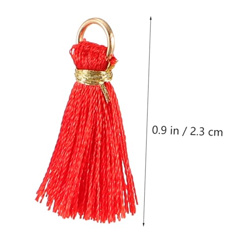 Gogogmee 50 Stück Quasten Anhänger mit Metallring Strapazierfähige Rayon DIY Schmuckanhänger für Schlüsselanhänger Ohrringe Halsketten Armbänder und Bastelprojekte Dekorative Troddeln in Gogogmee 50 Stück Quasten Anhänger mit Metallring Strapazierfähige Rayon DIY Schmuckanhänger für Schlüsselanhänger Ohrringe Halsketten Armbänder und Bastelprojekte Dekorative Troddeln in von Gogogmee
