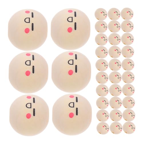 Gogogmee 50 Stück Runde Holzperlen mit Smile Gesicht Solide DIY Perlen aus Naturholz Bunte Bastelperlen für Jungen und Mädchen Vielseitig für Schmuckherstellung und Partydekoration Gogogmee 50 Stück Runde Holzperlen mit Smile Gesicht Solide DIY Perlen aus Naturholz Bunte Bastelperlen für Jungen und Mädchen Vielseitig für Schmuckherstellung und Partydekoration von Gogogmee