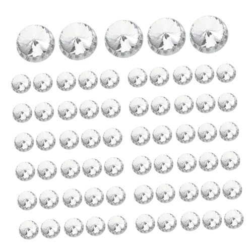 Gogogmee 50 Stück Teiliges Acryl Polsterknöpfe Dekorative Transparente Sofa Knöpfe zum Nähen Stabile Möbelknöpfe für Polstermöbel DIY Kristalloptik Langlebige Wohnaccessoires von Gogogmee
