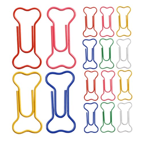 Gogogmee 50 Stück Teiliges Bunte Knochenförmige Büroklammern aus Metall Kreative Paper Clips für Büro Schule und Zuhause Praktische und Originelle Aktenhalter für Alltag Gogogmee 50 Stück Teiliges Bunte Knochenförmige Büroklammern aus Metall Kreative Paper Clips für Büro Schule und Zuhause Praktische und Originelle Aktenhalter für Alltag von Gogogmee