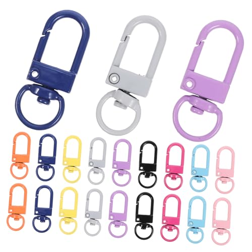 Gogogmee 50 Stück Teiliges Bunte Metall Schlüsselanhänger mit Drehbarem Karabinerhaken Langlebige Schlüsselband Zubehör für DIY Schmuck Taschen Gepäck und Haustiermarken Gogogmee 50 Stück Teiliges Bunte Metall Schlüsselanhänger mit Drehbarem Karabinerhaken Langlebige Schlüsselband Zubehör für DIY Schmuck Taschen Gepäck und Haustiermarken von Gogogmee