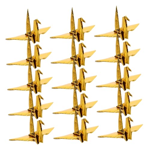 Gogogmee 50 Stück Teiliges Origami Girlande Goldfarben Schimmerndes Papier Hängeornament für Hochzeiten Partys Wanddekoration mit Symbolischer Glücksbedeutung Gogogmee 50 Stück Teiliges Origami Girlande Goldfarben Schimmerndes Papier Hängeornament für Hochzeiten Partys Wanddekoration mit Symbolischer Glücksbedeutung von Gogogmee