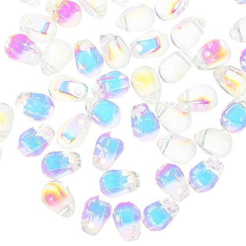 Gogogmee 50 Stück Wasserfall Perlen für Diy Armbänder Ohrringe Glasperlen Verschiedenen Farben für Schmuckbasteln Handgemachte und Kreative Projekte von Gogogmee