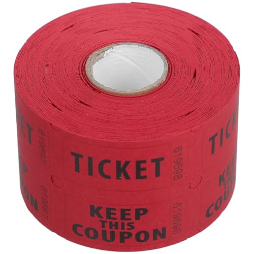 Gogogmee 500 Stück Doppelrolle Lotterietickets für Veranstaltungen Partys und Fundraiser Fortlaufend Nummeriert für Belohnungen Konzerte und Feiertagsfeiern Tiefrot Durchmesser Dicke Gogogmee 500 Stück Doppelrolle Lotterietickets für Veranstaltungen Partys und Fundraiser Fortlaufend Nummeriert für Belohnungen Konzerte und Feiertagsfeiern Tiefrot Durchmesser Dicke von Gogogmee