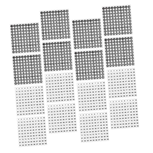 Gogogmee 5000 Stück Zahlenaufkleber Selbstklebend Rund Kleine Nummern Sticker für Schule Büro Lager Inventar Organisation Gogogmee 5000 Stück Zahlenaufkleber Selbstklebend Rund Kleine Nummern Sticker für Schule Büro Lager Inventar Organisation von Gogogmee