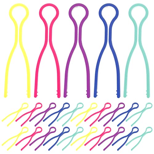 Gogogmee 50Stücke Bunte Spulenclips Fadenfixierung für Nähmaschinen Farbenfrohe Spulenhalter zur Vermeidung von Verwicklungen und Knoten für Nähbedarf und Kreative von Gogogmee