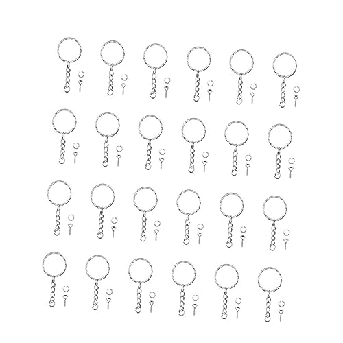 Gogogmee 50Stücke DIY Metallschlüsselbund mit Gedrehten Runden Schlüsselringen Einzigartiger Schlüsselhalter für Männer und Frauen Kette und Schraube Gogogmee 50Stücke DIY Metallschlüsselbund mit Gedrehten Runden Schlüsselringen Einzigartiger Schlüsselhalter für Männer und Frauen Kette und Schraube von Gogogmee