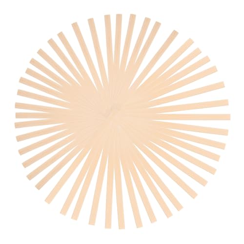Gogogmee 50Stücke Holz Bastelstäbchen Natürlichem Material Vielseitig Einsetzbar für Architekturmodelle Kunsthandwerk und DIY Projekte von Gogogmee