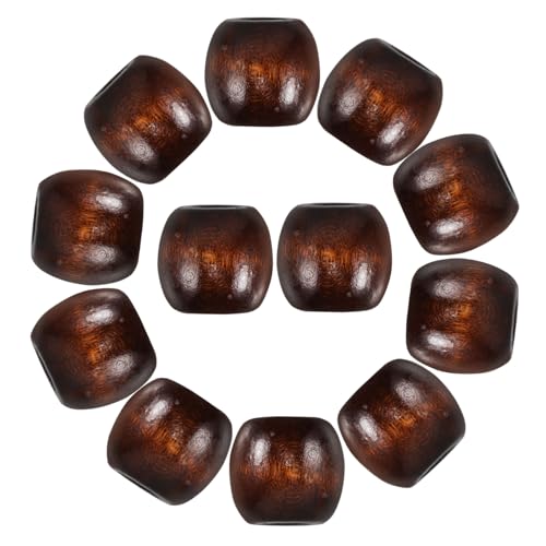 Gogogmee 50Stücke Holzperlen für DIY Schmuckherstellung Runde Abstandshalter für Armbänder Naturholz für Bastelprojekte von Gogogmee