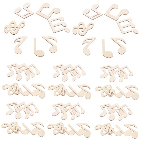 Gogogmee 50Stücke Musiknoten Holzausschnitte Unlackierte Holzscheiben für DIY Bastelarbeiten Beige für Kreative Wandkunst Geburtstagsparty Dekoration und Mehr Gogogmee 50Stücke Musiknoten Holzausschnitte Unlackierte Holzscheiben für DIY Bastelarbeiten Beige für Kreative Wandkunst Geburtstagsparty Dekoration und Mehr von Gogogmee