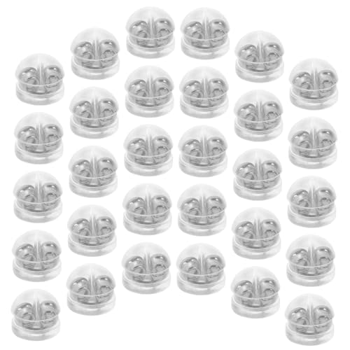 Gogogmee 50Stücke Ohrring Verschlüsse Ohrstecker Stopper für Ohrringe Sicher und Bequem Geeignet für DIY Schmuckherstellung Ohrringarten von Gogogmee