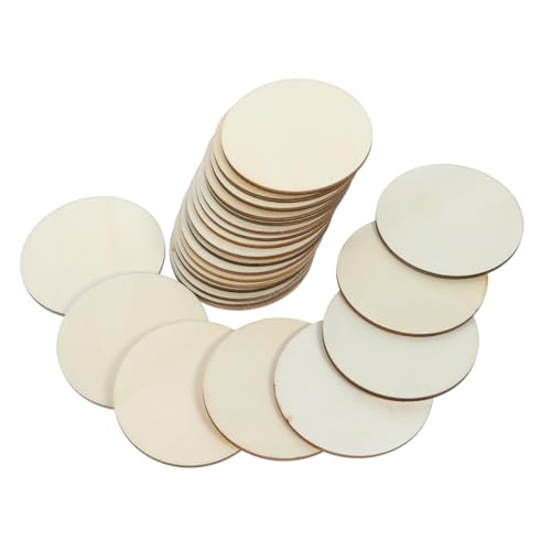 Gogogmee 50Stücke Runde Holzscheiben Naturholz für DIY Bastelprojekte Kreise für Wohnkultur Malen Dekoration und Mehr Gogogmee 50Stücke Runde Holzscheiben Naturholz für DIY Bastelprojekte Kreise für Wohnkultur Malen Dekoration und Mehr von Gogogmee