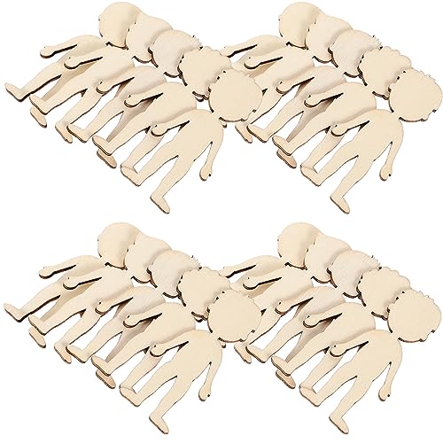 Gogogmee 50Stücke Unvollendete Holzfigurenausschnitte für DIY Kreative Holzchips für Glatte Kanten für Bastelprojekte und Dekorationen Gogogmee 50Stücke Unvollendete Holzfigurenausschnitte für DIY Kreative Holzchips für Glatte Kanten für Bastelprojekte und Dekorationen von Gogogmee