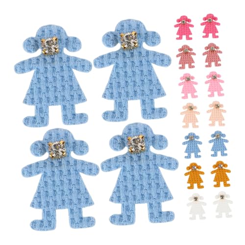 Gogogmee 50pcs Strass Verziertes Stoff Bärenanwendungen Für DIY -kunsthandwerk Party Bärbroschen Für Frauen Verzierungen Für Handwerks von Gogogmee