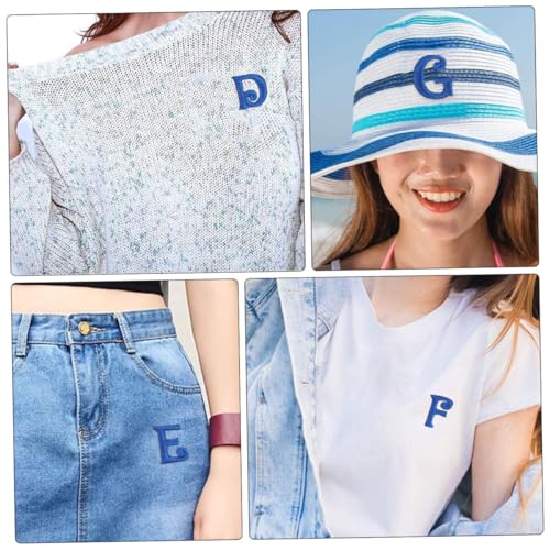 Gogogmee 52 Stück Teiliges Blaues Buchstaben stickerei Dekorative Aufnäher mit Klebefolie zum Aufbügeln und Nähen DIY Kleidung und Schuhe Patches für Individuelle Textilgestaltung Gogogmee 52 Stück Teiliges Blaues Buchstaben stickerei Dekorative Aufnäher mit Klebefolie zum Aufbügeln und Nähen DIY Kleidung und Schuhe Patches für Individuelle Textilgestaltung von Gogogmee