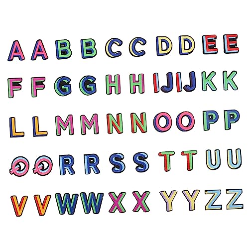 Gogogmee 52Stücke Bunte Alphabet Patches für Kleidung Kreative Aufnäher Aufbügeln für Designs und Dekorationen für Taschen und Textilien Gogogmee 52Stücke Bunte Alphabet Patches für Kleidung Kreative Aufnäher Aufbügeln für Designs und Dekorationen für Taschen und Textilien von Gogogmee