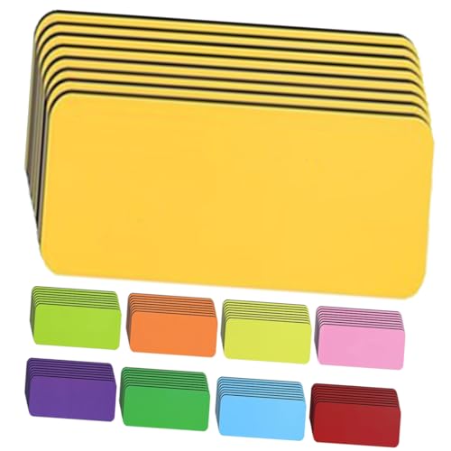 Gogogmee 54 Stück Teiliges Set Magnetische Beschreibbare Namensschilder Wiederverwendbare Etiketten für Schule Whiteboard und Kühlschrank mit Trockenlöschoberfläche von Gogogmee