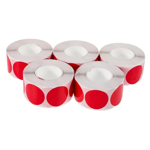 Gogogmee 5Rollen Runde Punktaufkleber Selbstklebende Leere für Pakete Bestandsverwaltung Beschriften und Dekorieren Hochviskose Klebefläche Gogogmee 5Rollen Runde Punktaufkleber Selbstklebende Leere für Pakete Bestandsverwaltung Beschriften und Dekorieren Hochviskose Klebefläche von Gogogmee