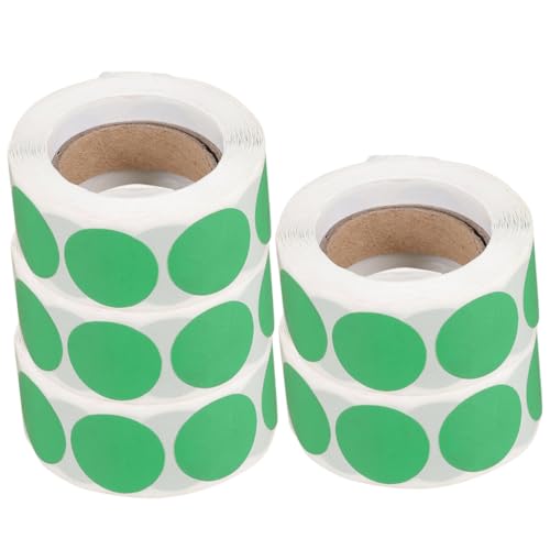 Gogogmee 5Rollen Selbstklebende Dot Aufkleber Bunte Etikettierungsaufkleber für DIY pro Sortieren und Organisieren von Dokumenten und Gegenständen von Gogogmee
