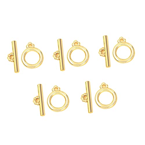 Gogogmee 5Sätze Bar Schließring Endverschlüsse für DIY Schmuckzubehör Goldene Kettenverschlüsse für Armbänder und Einfach zu Bedienen und Langlebig Gogogmee 5Sätze Bar Schließring Endverschlüsse für DIY Schmuckzubehör Goldene Kettenverschlüsse für Armbänder und Einfach zu Bedienen und Langlebig von Gogogmee