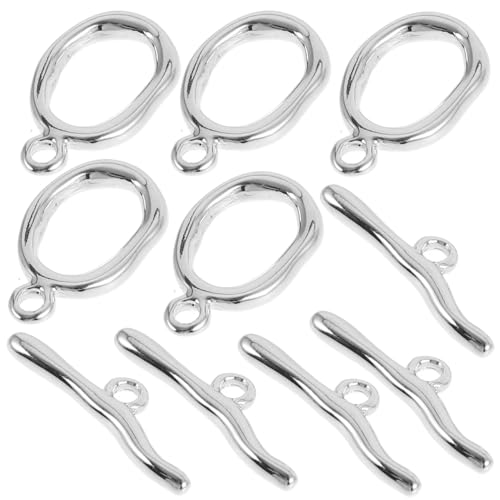 Gogogmee 5Sätze Ot Kettenverbinderverschlüsse Vergoldetem Kupfer Neuartige Schmuckverbindungsschnallen für Armbänder und Mehr für Schmuckherstellung Silber Gogogmee 5Sätze Ot Kettenverbinderverschlüsse Vergoldetem Kupfer Neuartige Schmuckverbindungsschnallen für Armbänder und Mehr für Schmuckherstellung Silber von Gogogmee