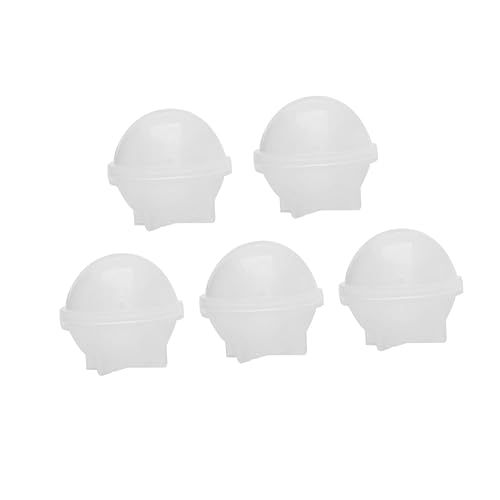 Gogogmee 5Stücke Silikonformen für DIY Epoxidharz Kugeln Runde Kristallformen Kuchen Fondant und Bastelprojekte von Gogogmee