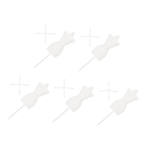 Gogogmee 5Stücke Teiliges Puppenständer Kleidung Unterstützung für Puppen Puppenregal für Kreative Spielideen Stabil und Langlebig Sicher von Gogogmee