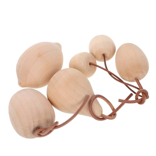 Gogogmee 5Stücke Unlackierte Holzfrüchte DIY Bastelornamente für Kreative Dekoration Ungemalte Obstfiguren Sicherem Holz für Malprojekte und Gestaltung von Gogogmee