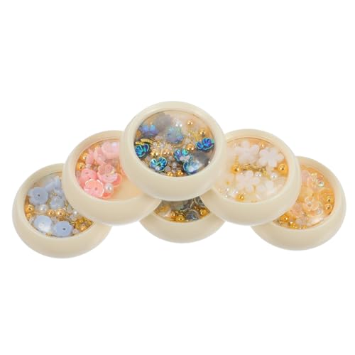 Gogogmee 6 Stück Gemischte Nailart- 3d-nagel-juwelen Blumendekor für Einzigartige Maniküre Gogogmee 6 Stück Gemischte Nailart- 3d-nagel-juwelen Blumendekor für Einzigartige Maniküre von Gogogmee