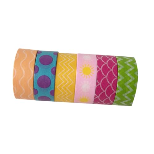 Gogogmee 6 Rollen Bunte Washi Tape Dekoratives Geschenkband für DIY Basteln Vielseitiges Papierklebeband für Scrapbooking Fotoalben und Geschenkverpackung Gogogmee 6 Rollen Bunte Washi Tape Dekoratives Geschenkband für DIY Basteln Vielseitiges Papierklebeband für Scrapbooking Fotoalben und Geschenkverpackung von Gogogmee