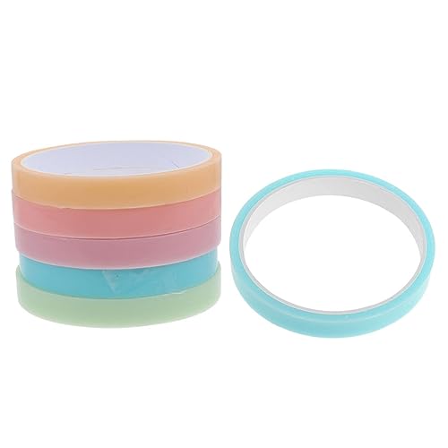 Gogogmee 6 Rollen Farbenfrohes Klebeband Klebeball Klebeband für DIY Bastelprojekte für Schule Zuhause und Büro von Gogogmee