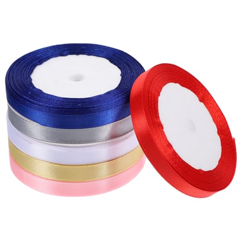 Gogogmee 6 Rollen Geschenkband Polyester Breit Langlebige Reißfeste Bastel und Dekorationsbänder in Rot Rosa Blau Gold DIY Bastelbedarf für Geschenkverpackung Gogogmee 6 Rollen Geschenkband Polyester Breit Langlebige Reißfeste Bastel und Dekorationsbänder in Rot Rosa Blau Gold DIY Bastelbedarf für Geschenkverpackung von Gogogmee