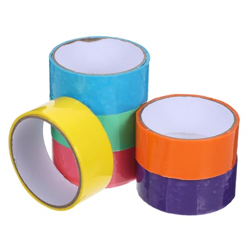 Gogogmee 6 Rollen Klebrige Ballbänder Bunte Dekorative Klebebänder für Praktisch und Langlebig Perfektes zum Geburtstag von Gogogmee