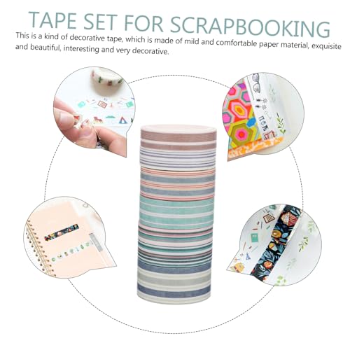 Gogogmee 6 Rollen Washi Tape DIY Streifen Papier Klebeband Dekorativ für Scrapbooking Handwerk Geschenkverpackung Notizbuch Verzierung Langlebig Modisch Gogogmee 6 Rollen Washi Tape DIY Streifen Papier Klebeband Dekorativ für Scrapbooking Handwerk Geschenkverpackung Notizbuch Verzierung Langlebig Modisch von Gogogmee