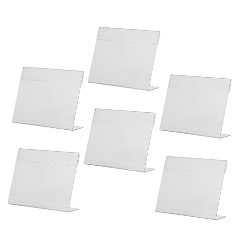 Gogogmee 6 Stück Acryl Preisschildhalter Teiliges Set Preisdisplay für Supermärkte Geschäfte Praktischer Stabiler Aufsteller für Preisetiketten Werbung Hochwertige Transparente Ausführung Gogogmee 6 Stück Acryl Preisschildhalter Teiliges Set Preisdisplay für Supermärkte Geschäfte Praktischer Stabiler Aufsteller für Preisetiketten Werbung Hochwertige Transparente Ausführung von Gogogmee