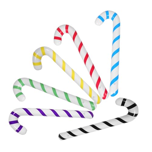 Gogogmee 6 Stück Aufblasbare Zuckerstangen Dekorationen in Bunten Farben Vielseitige Partyrequisiten für Weihnachten Geburtstage und Hochzeiten Leichte Tragbare Spiel und Fotoprops für Gogogmee 6 Stück Aufblasbare Zuckerstangen Dekorationen in Bunten Farben Vielseitige Partyrequisiten für Weihnachten Geburtstage und Hochzeiten Leichte Tragbare Spiel und Fotoprops für von Gogogmee