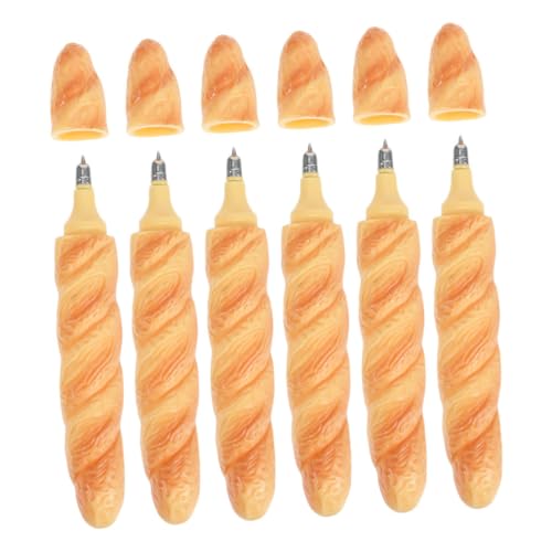 Gogogmee 6 Stück Brot-kugelschreiber Realistisch Geformt mit Glatter Tinte Leicht und Vielseitig für Schule Büro und Kreative Notizen als Geschenk für Schüler und Erwachsene Gogogmee 6 Stück Brot-kugelschreiber Realistisch Geformt mit Glatter Tinte Leicht und Vielseitig für Schule Büro und Kreative Notizen als Geschenk für Schüler und Erwachsene von Gogogmee