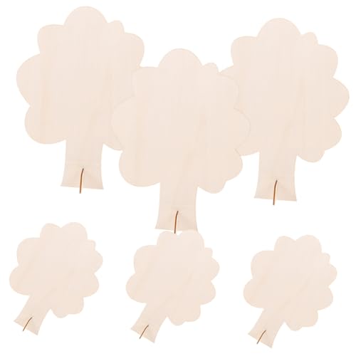 Gogogmee 6 Stück Holzbaum Bastelset Unlackierte DIY Baum zum Malen und Gestalten für Kreative Kinderprojekte und Bastelarbeiten von Gogogmee