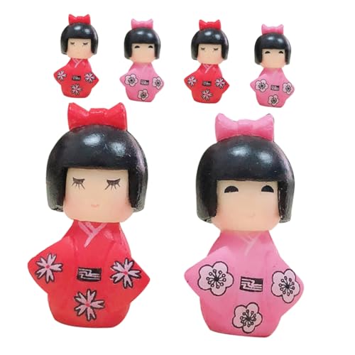 Gogogmee 6 Stück Japanische Kimono-Puppen, Figuren, Puppen, Sammlerstück, Traditionelles Handwerk, Desktop-Ornament Für Zuhause, Restaurant, Tischdekoration Gogogmee 6 Stück Japanische Kimono-Puppen, Figuren, Puppen, Sammlerstück, Traditionelles Handwerk, Desktop-Ornament Für Zuhause, Restaurant, Tischdekoration von Gogogmee