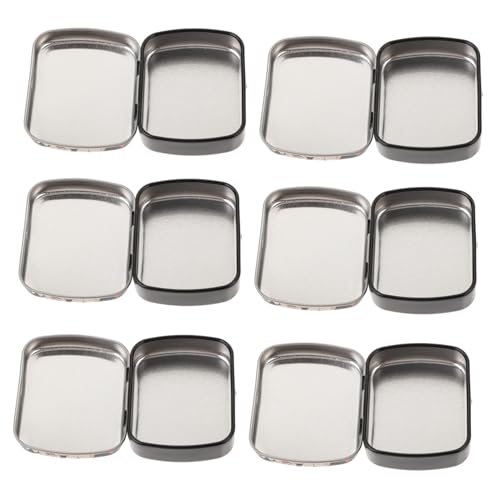 Gogogmee 6 Stück Kleine Rechteckige Metalldosen mit Deckel Tragbare Aufbewahrungsbox aus Eisen Robuste Mini Aufbewahrungsbehälter für Süßigkeiten Schmuck Kräuter und Kleinteile Gogogmee 6 Stück Kleine Rechteckige Metalldosen mit Deckel Tragbare Aufbewahrungsbox aus Eisen Robuste Mini Aufbewahrungsbehälter für Süßigkeiten Schmuck Kräuter und Kleinteile von Gogogmee