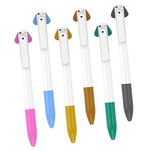 Gogogmee 6 Stück Kugelschreiber Adorable Schreibstifte für Ergonomisch Rutschfest für Büro und Zuhause Multifunktionale Nutzung Verschiedene von Gogogmee