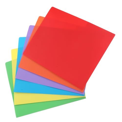 Gogogmee 6 Stück Kunststoff Taschenordner mit Klappen Zwei Taschen für und Wasserfest und Langlebig für Dokumentenorganisation und Präsentationen von Gogogmee