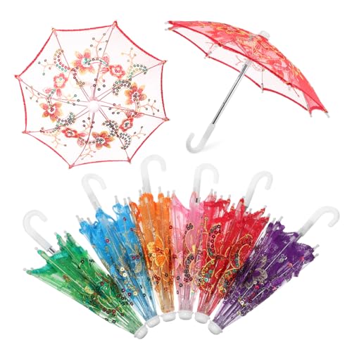 Gogogmee 6 Stück Mini Lace Umbrella Dekorative Schirme Rot Grün Himmelblau Orange für Hochzeiten Teepartys Fotografie Requisiten Gogogmee 6 Stück Mini Lace Umbrella Dekorative Schirme Rot Grün Himmelblau Orange für Hochzeiten Teepartys Fotografie Requisiten von Gogogmee