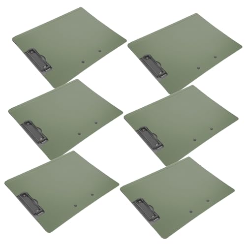 Gogogmee 6 Stück Multifunktionaler Klemmbrett Ordner mit Horizontalem und Vertikalem Metallclip Robuster Dokumentenhalter für Büro Schule und Außeneinsatz Leichte Schreibmappe Gogogmee 6 Stück Multifunktionaler Klemmbrett Ordner mit Horizontalem und Vertikalem Metallclip Robuster Dokumentenhalter für Büro Schule und Außeneinsatz Leichte Schreibmappe von Gogogmee