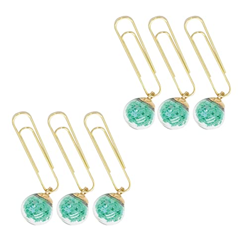 Gogogmee 6 Stück Paper Clips mit Kristallkugeln Dekorative Büroklammern für Dokumente Zufällige Farben für Notizen und Organisation Zufällige Farbe Gogogmee 6 Stück Paper Clips mit Kristallkugeln Dekorative Büroklammern für Dokumente Zufällige Farben für Notizen und Organisation Zufällige Farbe von Gogogmee