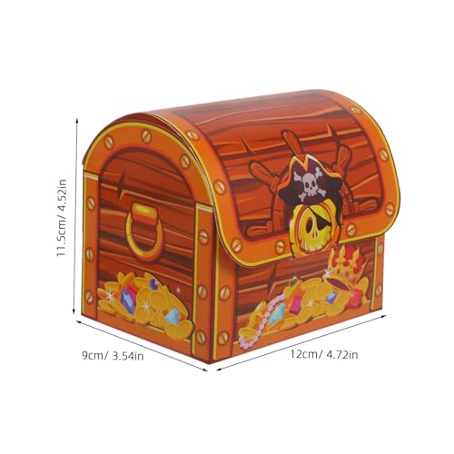 Gogogmee 6 Stück Piraten Schatztruhe Goodie Boxes aus Kleine Schatzkisten für Süßigkeiten und Mitgebsel Leicht und Praktisch für Halloween Kindergeburtstag Party Geschenkverpackung Gogogmee 6 Stück Piraten Schatztruhe Goodie Boxes aus Kleine Schatzkisten für Süßigkeiten und Mitgebsel Leicht und Praktisch für Halloween Kindergeburtstag Party Geschenkverpackung von Gogogmee