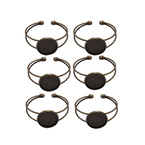 Gogogmee 6 Stück Runde Kupfer Y Förmige Einstellbare Armreif Basis Metalllegierung DIY Schmuckherstellung Armbandfassung Antik Bronze Gogogmee 6 Stück Runde Kupfer Y Förmige Einstellbare Armreif Basis Metalllegierung DIY Schmuckherstellung Armbandfassung Antik Bronze von Gogogmee