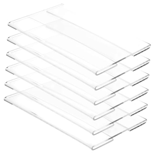 Gogogmee 6 Stück Teiliges Acryl Preisschildhalter für Supermarkt und Geschäft Multifunktionaler Stabiler und Leichter Preisständer zur Warenpräsentation Praktischer Aufsteller für Obst von Gogogmee